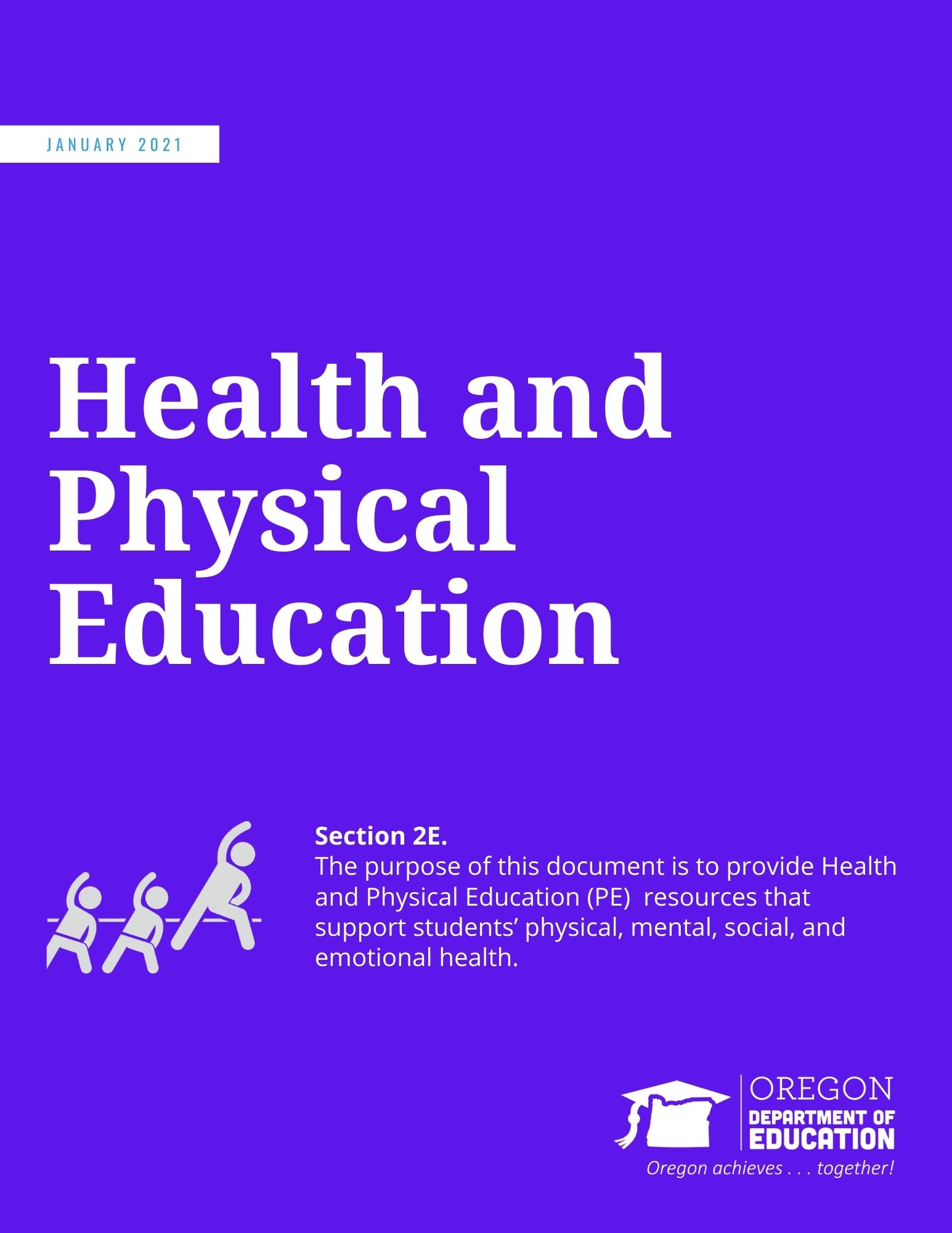 Oregon Department Of Education Designing Learning For 2021 22   2E. Health And Physical Education 